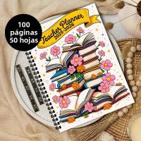Planificador De Maestro A5 Con Encuadernación Espiral 2025-2026 Incluye Páginas De Contacto Y De Notas Accesorios Para Trabajo Y Planificación De Aprendizaje - details 0