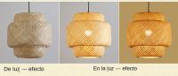 Lámpara Colgante De Bambú E27 Estilo Chino Tejido a Mano 30cm Decoración Para Restaurantes Y Hogares Iluminación De Fixtures - details 2
