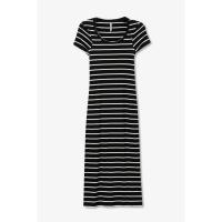 Vestido Bailey deTiffosi. Vestido de canalé en color negro y blanco. Fondo de armario atemporal, ideal para esta temporada - details 4