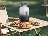Botella De Agua Deportiva De 2.2 Litrillos Con Tapa Y Mangos Antigrado BPA Libre Reutilizable Para Adultos Botella Con Pajita - details 1
