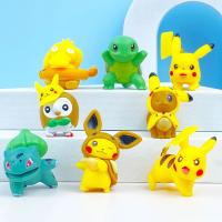 Colección De Figuras De Pokemon 8pcs Pikachu Y Otros Personajes Anime Tamaño 2-4CM Juguetes Para Niños Y Niñas Regalo De Cumpleaños Ideal Para Fans De La Serie - details 0