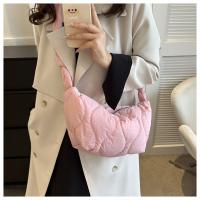 Bolso De Mano Plegable Para Mujer Con Gran Capacidad Y Cierre De Cremallera Estilo Casual Bolsa De Hombro Con Capa De Algodón Acolchado Bolsa Mensajera Moda - details 9