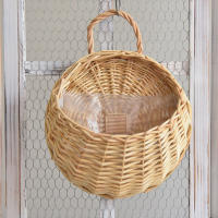 Cesta De Rotura Colgante Para Pared Hecha a Mano Con Vaso De Rattan Decoración De Jardín Y Balcón De Casa Maceta De Flores De Hilo Tejido - details 11