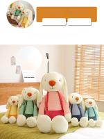Muñeco De Peluche Conejo Con Orejas Largas Y Correa Juguetes Para Niños Ropa De Muñeca Regalo De Cumpleaños Material De Algodón Relleno De Poliéster - details 0