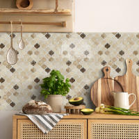 Pegatina De Pared 3D Falsa Drip Tile Autoadhesiva Kuujojo Para Cocina Sala De Estar Y Baño Fácil De Quitar Tamaño 12x12 Pulgadas - details 18