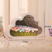 Lámpara De Ambiente Creativa Tulipán Nube Mar De Flores Luz Nocturna Transparente Regalo Para Amantes Decoración De Escritorio - details 6