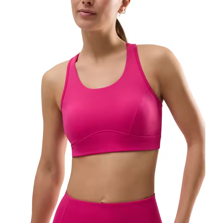 Ysabel Mora - Sujetador deportivo con relleno extraíble sujeción media fucsia - 1