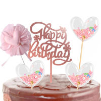 Topper De Cumpleaños PinkHeart Decoración De Pastel Con Corazón Rosa Para Fiestas De Cumpleaños Adornos Para Pasteles Y Cupcakes - details 3