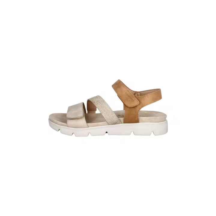 Amarpies ABZ28623 Sandalias De Cuña Mujer Beige - 1
