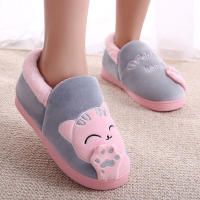 Zapatillas De Invierno Para Mujer Con Dibujos De Gato No Escolapadas Calientes Para El Interior De La Casa Zapatos De Piso - details 12
