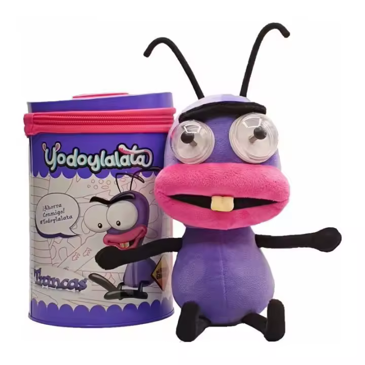 Peluche Yodoylalata El Hormiguero Trancas de 20 cm con una hucha - 1