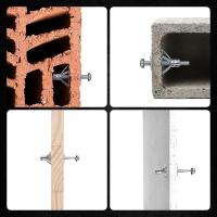 Kit De Ancoras Para Pared Con 4 Tamaños De Tornillos Y Herramienta De Configuración Pesada Herramienta De Punzón Para Metal Trabajo Con 1/72PCS - details 6