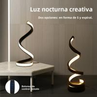 Lámpara De Mesa LED Moderna Y Creativa 3 Colores Ajustable Para Dormitorio Sala De Estar Oficina Decoración De Luz De Lámpara De Mesa - details 0