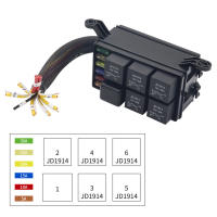 Bloque De Fusibles 12V Con 6 Slots Y Caja De Relé Universal Para Automóvil RV Kit De Cableado Con Relé De 4 Pines 12V 40A - details 6