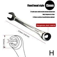 Llave De Eje Doble 8mm-19mm Herramienta Multifuncional De Acero Cromo Vanadio Antideslizante Para Aceite Y Reparación De Automóviles - details 24