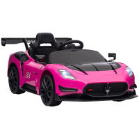AIYAPLAY Coche Eléctrico para Niños de +3 Años Maserati GT2 Coche Eléctrico con Batería 12V Carro Eléctrico Infantil con Mando a Distancia Faros LED Bocina Música y Ruedas Auxiliares - details 0