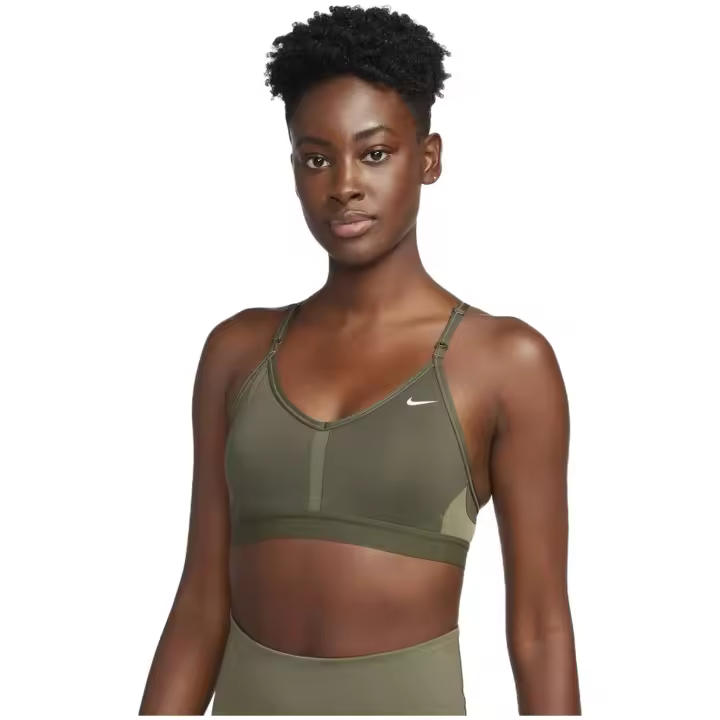 Top Nike Dri-Fit Indy  Para Mujer En Color Oli - 1