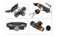 Linterna Frontal Para Natación IPX8 Con Láser Y LED Luz Blanca Submarina Para Exteriores Camping Senderismo Batería 18650 - details 7