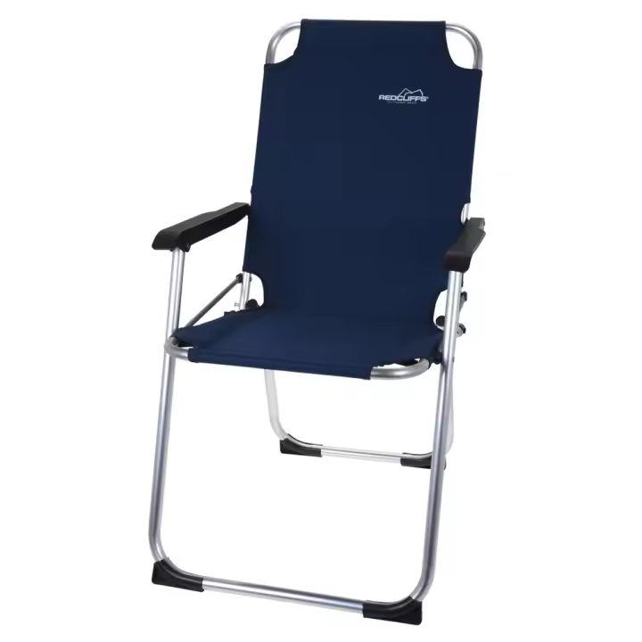 SILLON FIJO PLEGABLE BAJO ALUMINIO 77x53x61 CM AZUL - 1