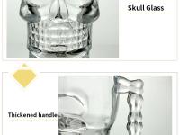 Copa De Cerveza Clásica Pirata 500ml De Cristal Con Diseño De Cara De Calavera Y Mango Para Beber Vino Y Vodka Essentials Para Bar Y KTV - details 11