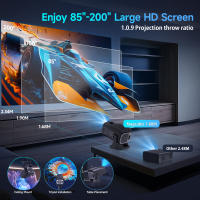 Proyector Portátil Magcubic HY320 Mini 720P Android 11 4K 300ANSI Wifi6 BT5.0 Cine Al Aire Libre Rotable 180° Con Altavoz Integrado - details 11