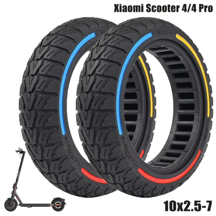 Par de Neumáticos 10x2,5-7 sólido macizo para Xiaomi 4/4 Pro - 1