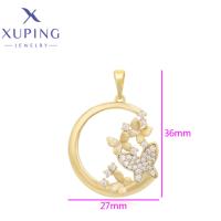Collar Colgante De Alta Calidad En Forma De Insecto De Color Oro Claro Xuping Para Mujeres Estudiantes Y Niñas Regalo X000801805 - details 1