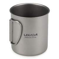 Set De Cocina Ultraligero Lixada 300ml/350ml/550ml/650ml Taza De Titanio Con Cuchara Plegable Para Acampar Senderismo Y Escalada - details 8