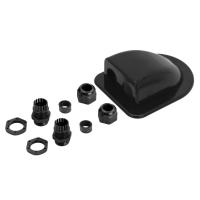 Caja De Gland De Doble Entrada Para Techo De Panel Solar Negro Plástico Para Camper RV Barco Unidad De Instalación En La Parte Superior - details 8
