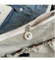 Bolso De Hombro De Nylon Nueva Diseño En Niche Color Sólido Con Pliegues Bolso Cruzado Versátil Para Uso Casual En Clase Y Comuting - details 4