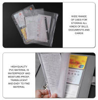 10pcs De Envolventes De Dinero A5 A6 A7 Con Cierre De Cremallera Y Bolsa De Anclaje Para Presupuesto PVC Para Archivación De Documentos - details 5
