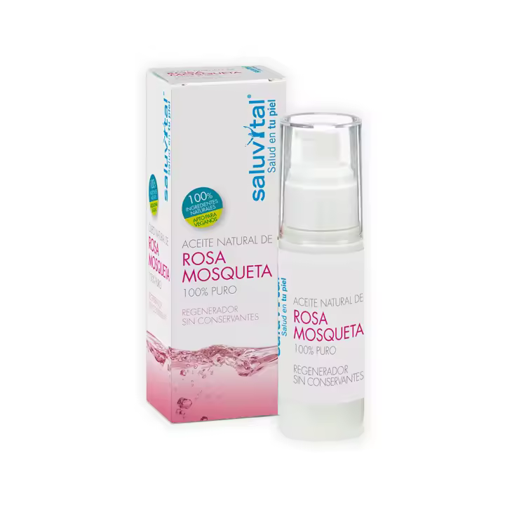 SALUVITAL Aceite Rosa Mosqueta 100% Puro 30 ml. Todo tipo de pieles. - 1