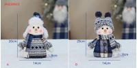 Muñeco De Nieve De Navidad Azul Encantador Muñeco De Nieve De Navidad Figura De Muñeco De Nieve Esquiando Colgante Para Árbol De Navidad Regalo De Año Nuevo - details 4