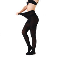 Pantimedias Negras 80D Para Mujer Cintura Alta Talla Grande Leggings Elásticos Basicos De Nylon Y Poliéster Lencería Para Mujer - details 0