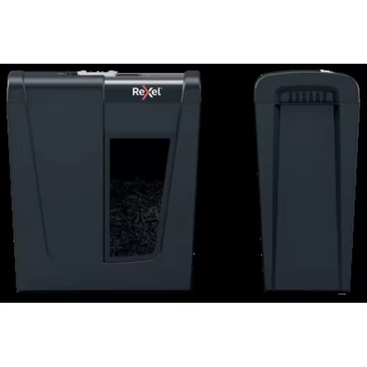 Rexel Secure S5, (P-2), 5 hojas, cubo de basura de 10 L, a rayas - 1