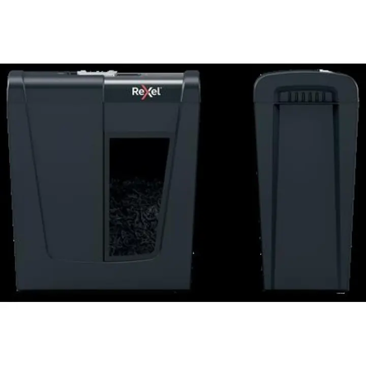 Rexel Secure S5, (P-2), 5 hojas, cubo de basura de 10 L, a rayas - 1