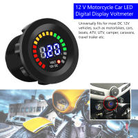 Voltímetro Digital LED Para Motocicleta 12V Precisión Alta Impermeable Para Coche Barco ATV RV Medidor De Voltaje Con Pantalla LED - details 6