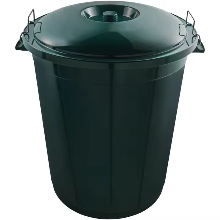 Keeeper Cubo de Basura Ø55 X 60,5 Tierra Verde 70L Resistente a la Intemperie - 1