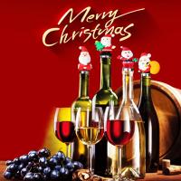 Tapa De Botella De Vino Navideña De Santa Claus 1 Pieza Accesorio De Barra Ecológico Y Conveniente Para Festividades De Navidad - details 3