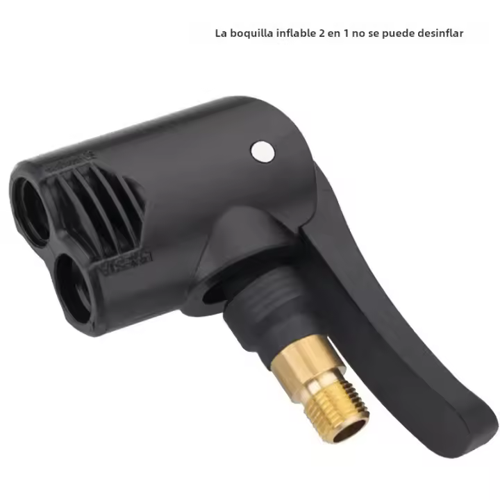 Adaptador De Bombín Para Bicicleta Y Motocicleta 2 En 1 Conector De Válvula De Aire Accesorios De Automóvil Inflador De Bicicleta - 1