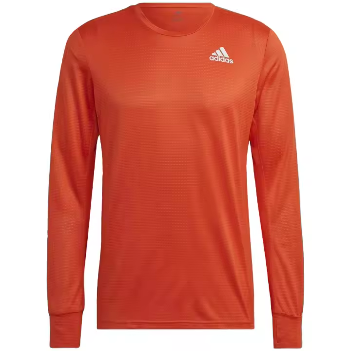Camiseta de Manga Larga Adidas Running Shirt Own The Run para hombre en color naranja - 1