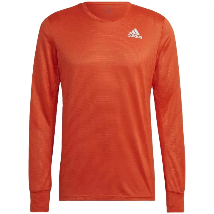 Camiseta de Manga Larga Adidas Running Shirt Own The Run para hombre en color naranja - 1