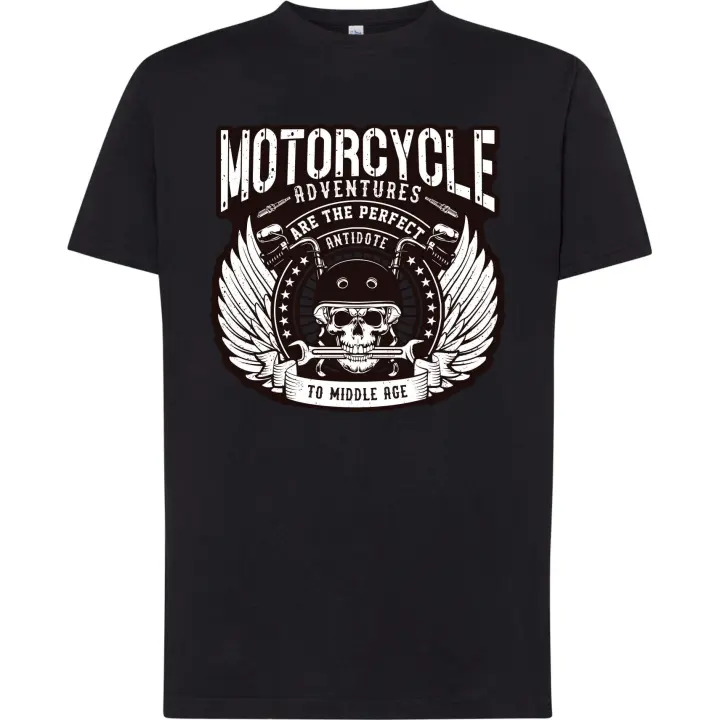 Camiseta Motorcycle Adventure es the better antidote to the middle age - 1