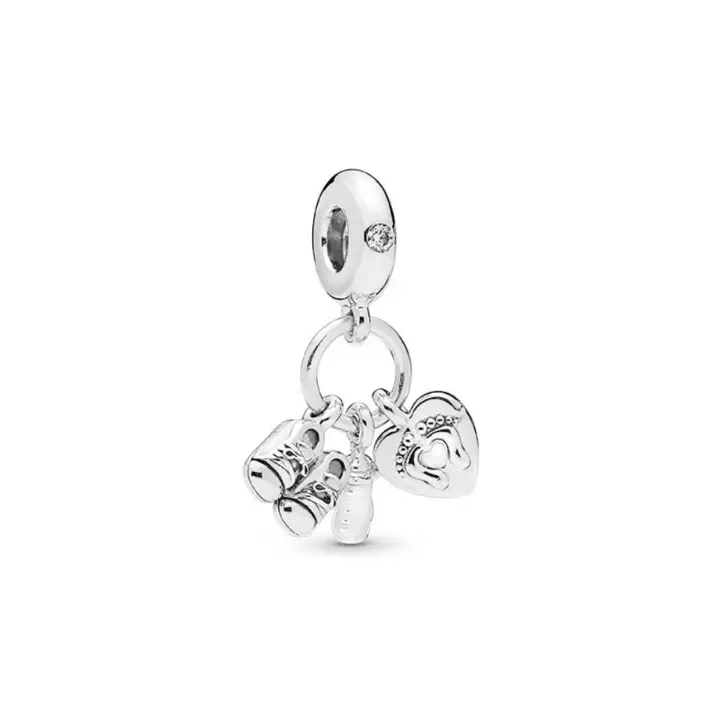 PANDORA Dije colgante, momentos compatibles, joyería para mujer, fabricado con plata de ley, circonita cúbica y esmalte, regalo con caja de regalo - 1