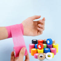 3PCS Enrollamiento Autoadhesivo Cohesivo De 2.5cm*4.5cm Elástico No Tejido Rosa Adhesivo Para Perros Y Deportistas - details 0