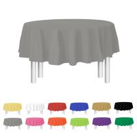 Manteles desechables de alta calidad PEVA color sólido manteles decorativos de plástico grueso, manteles decorativos para fiestas, manteles redondos, mesas redondas, ¡compre uno y llévese cinco gratis! - details 9