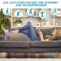 Almohada Inflable Para Piernas Fracturas Cojín De Elevación De Plumas Relajación De Rodillas Y Fatiga Forma De Piedra Para Descanso - details 2