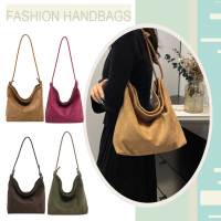 Bolso De Hombro Retro De Piel Suelta Moda Con Correa Ajustable Para Mujer Bolso De Viaje Y Trabajo Estilo Hobo Tamaño 11.61x4.92x11.42 Pulgadas - details 3