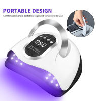 Secador De Uñas Profesional UV Luz De Secado Rápido Lámpara De Polvo De Gel Con Sensor Automático 4 Ajustes De Tiempo Portátil Herramientas De Arte De Uñas - details 5