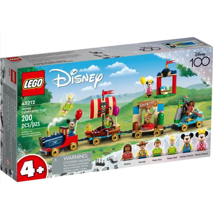 LEGO DISNEY TREN HOMENAJE A DISNEY SET 43212 MICKEY MINNIE PETER PAN CAMPANILLA VAIANA WOODY TOY STORY - 1